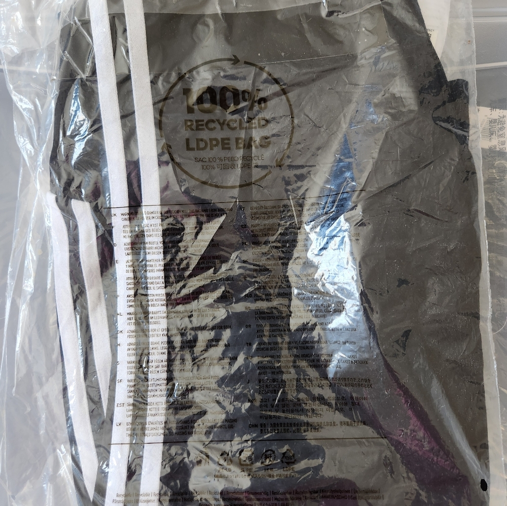 ADIDAS NWT TIGHTS -Size 2X Black with 3 White Stripes on side! - Picture 2 of 5
